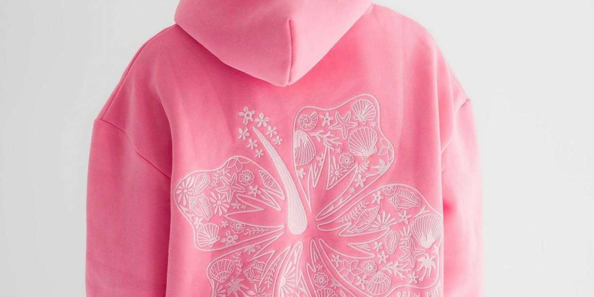 The Pink Palm Puff Hoodie A Cultural Icon with a Unique Streetwear Identity