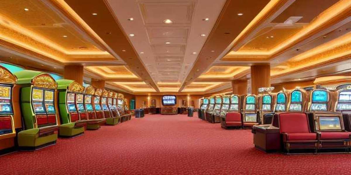 The virtual casino's digital slot machine selection
