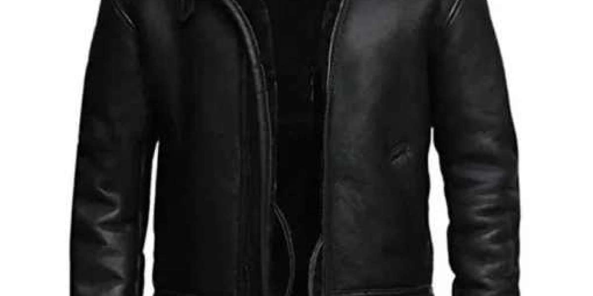 Rugged Elegant Elevate Your Style with the Mens Bomber Flight Jacket