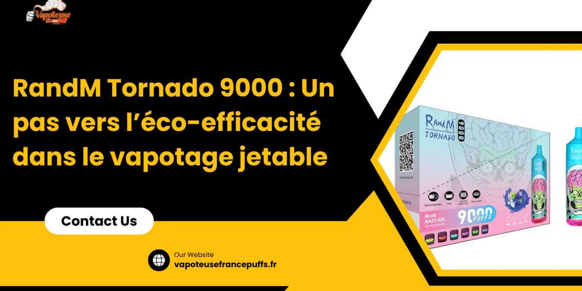 RandM Tornado 9000 : Un pas vers l’éco-efficacité dans le vapotage jetable