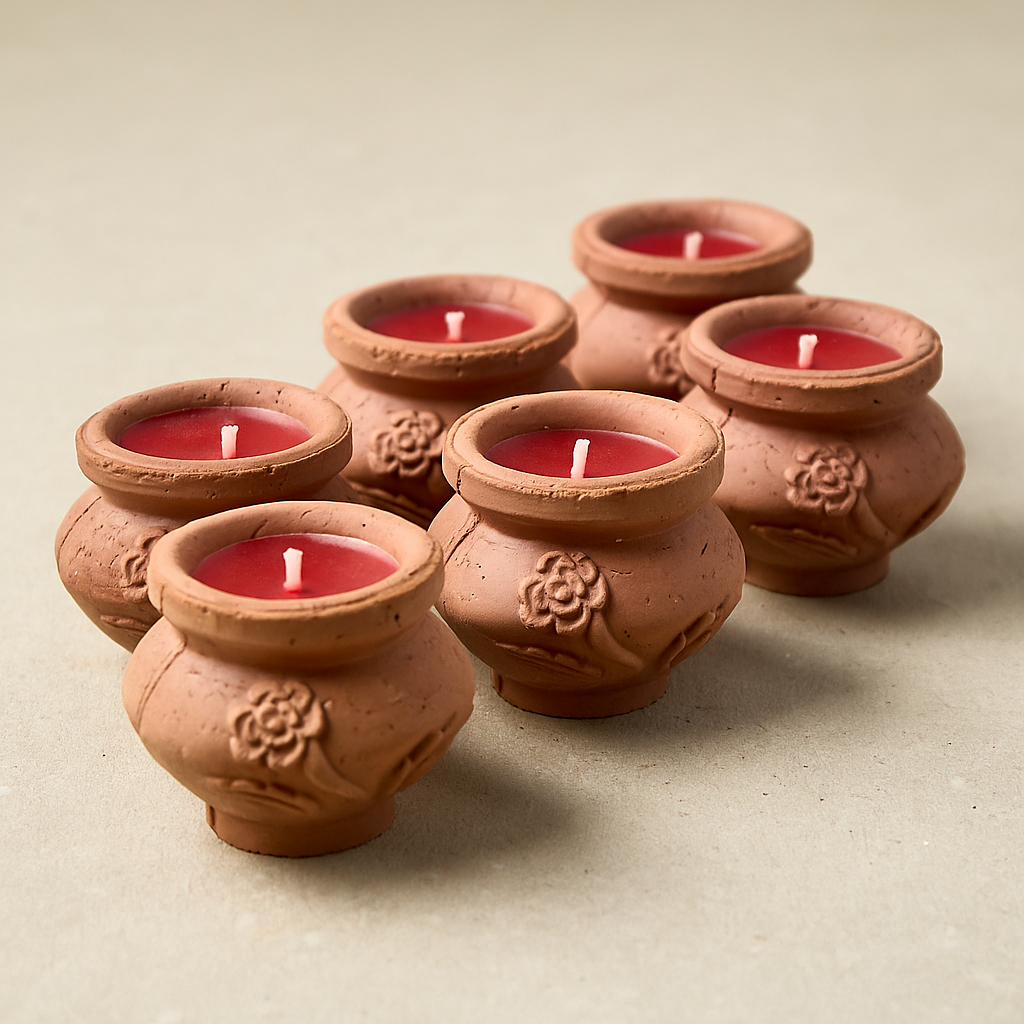 Megah | Rose Scent With Red Wax - Box of 6 - Dalit Goods Co