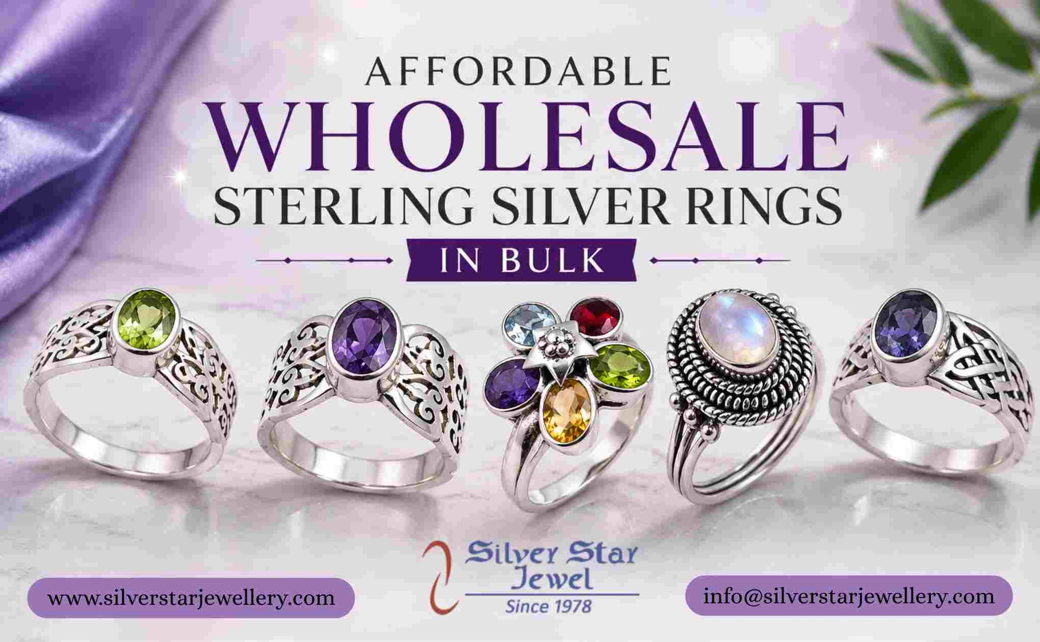 Affordable Wholesale Sterling Silver Rings in Bulk
